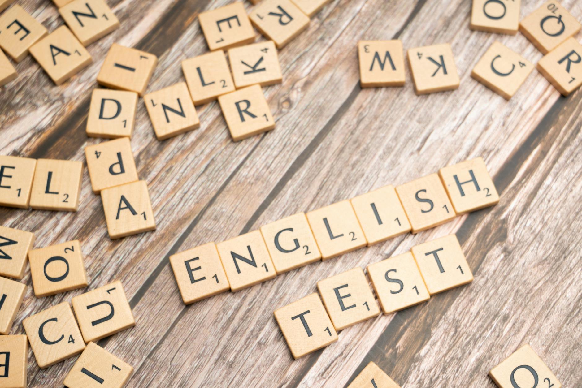 Photo by Markus Winkler on <a href="https://www.pexels.com/photo/the-word-english-test-is-spelled-out-in-scrabble-tiles-19902304/" rel="nofollow">Pexels.com</a>