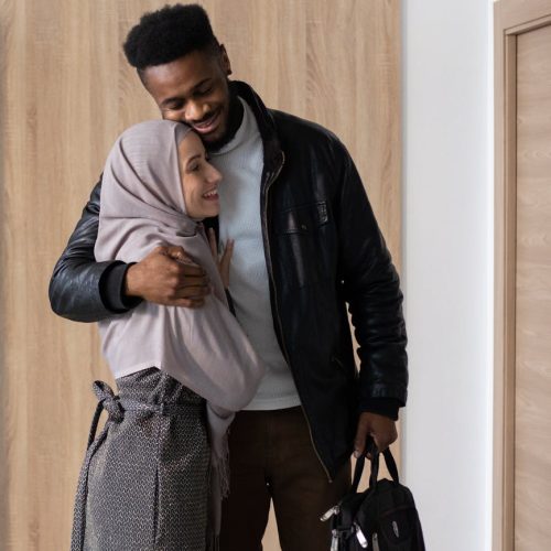 Photo by Monstera Production on <a href="https://www.pexels.com/photo/happy-diverse-couple-hugging-at-home-5996832/" rel="nofollow">Pexels.com</a>